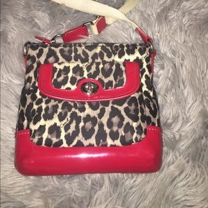 coach cheetah print crossbody